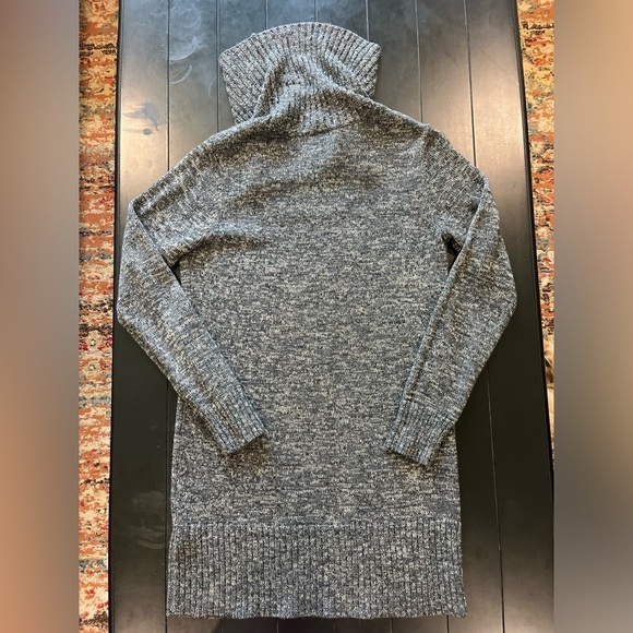 AB Studio Acrylic Black Gold Glitter Fleck Cowl Neck Pullover Sweater, sz Medium - Picture 5 of 7